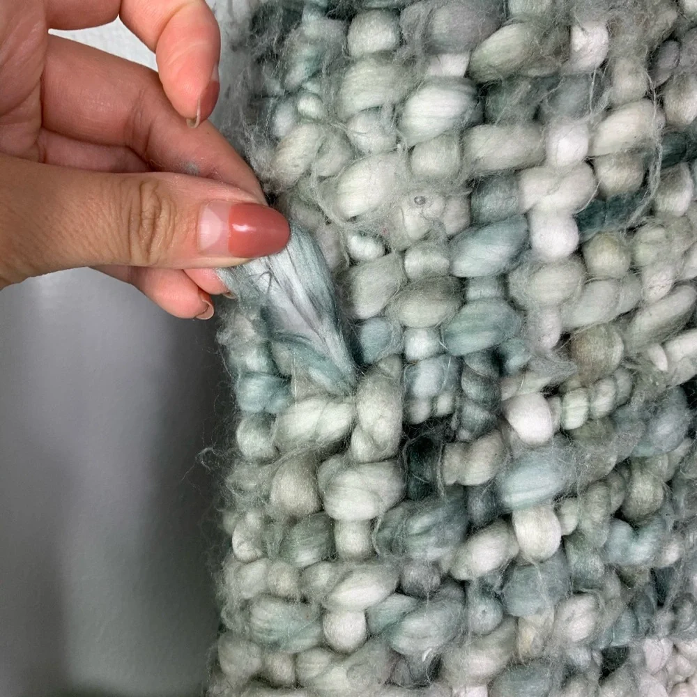 West Elm Gray Woven Blanket